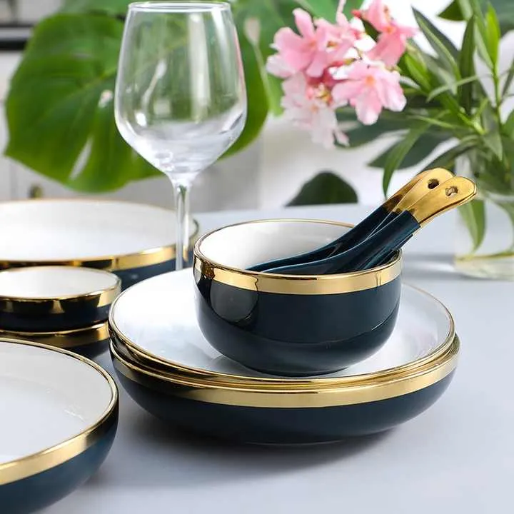مجموعة عشاء الأوروبي بالجملة أطباق سيراميك أواني الطعام European dinner set wholesale ceramic plates dinnerware