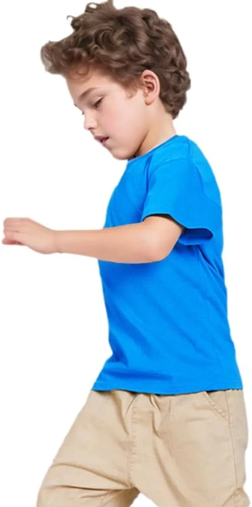3-Pack Kids/Boys/Youth Mesh Athletic Quick Dry Shirts Youth Activewear Moisture Wicking Short Sleeve T-ShirtsAge 4-15Years