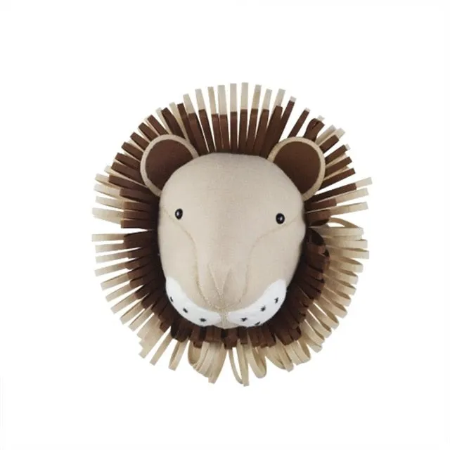 Animals Felt Wall Mounted Animal Head