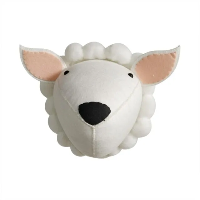 Animals Felt Wall Mounted Animal Head