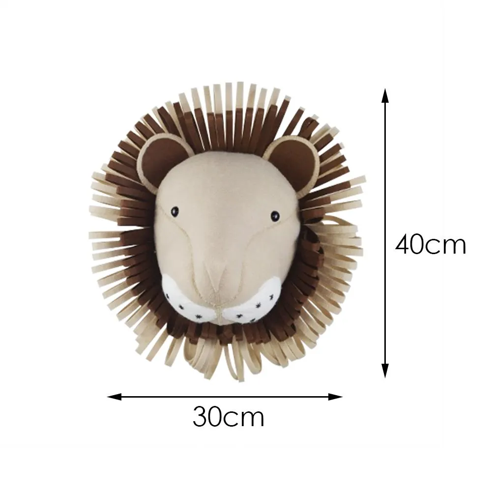 Animals Felt Wall Mounted Animal Head