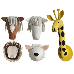 Animals Felt Wall Mounted Animal Head