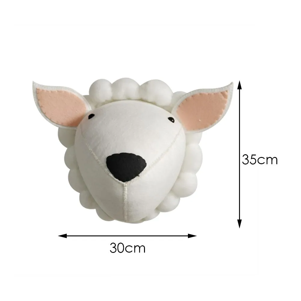 Animals Felt Wall Mounted Animal Head