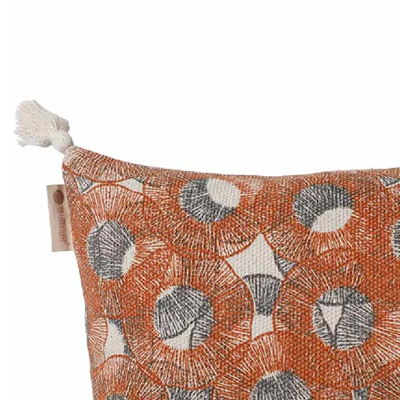 Archaic Cotton Cushion Cover | 16 x 16 inches