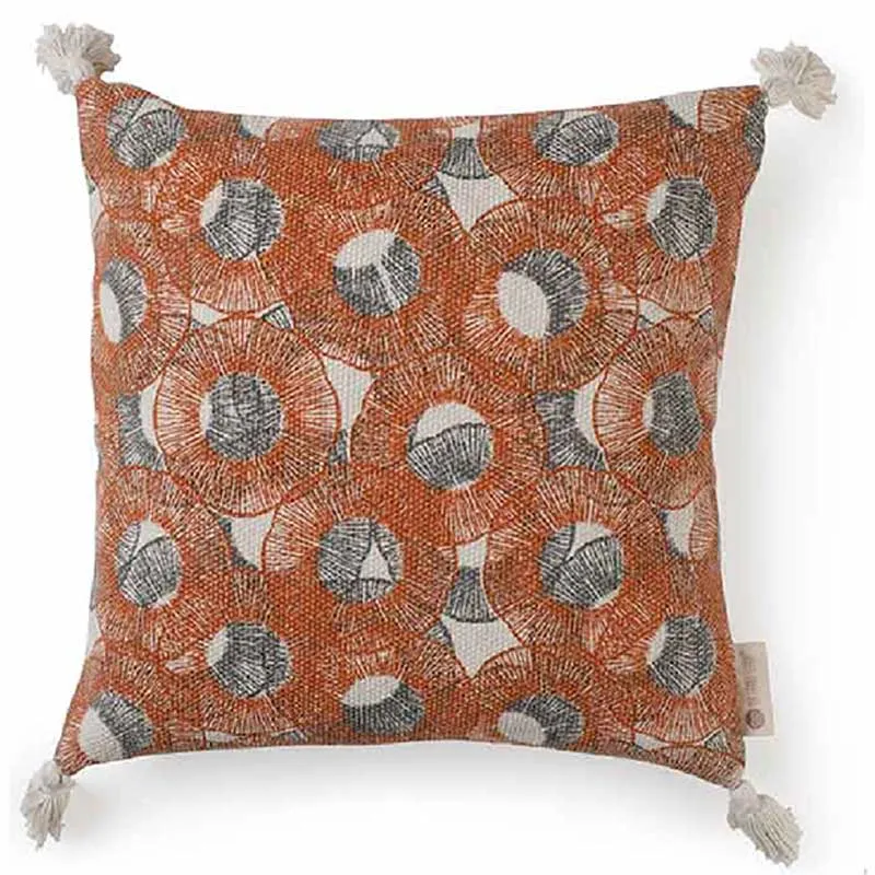 Archaic Cotton Cushion Cover | 16 x 16 inches