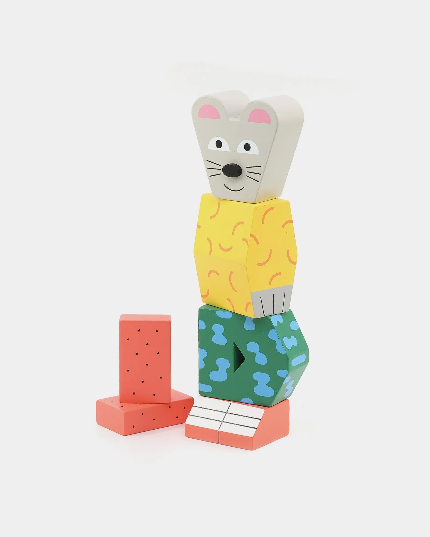 Areaware Kids' Block Party Mouse Multi