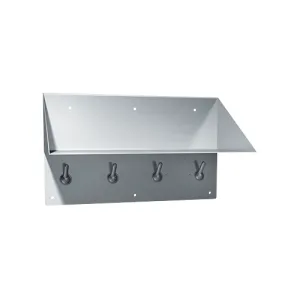 ASI 128-1 Security Bookshelf & Clothes Hook - Front Mount - Surface Mounted