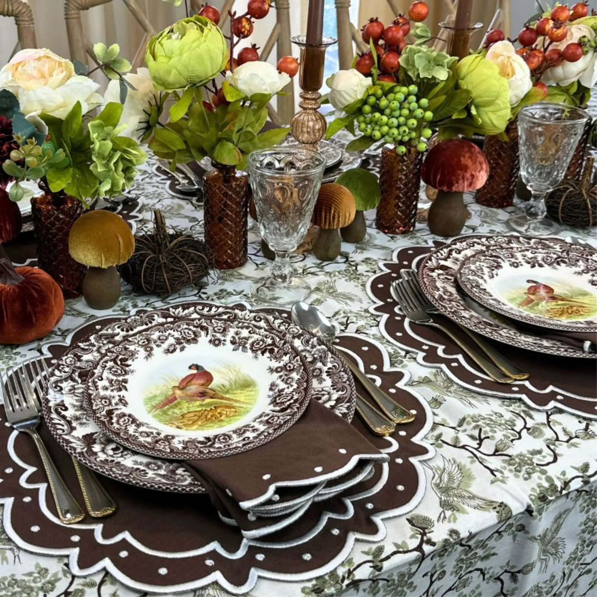 Ava Placemat in Dark Cocoa, Set of 4