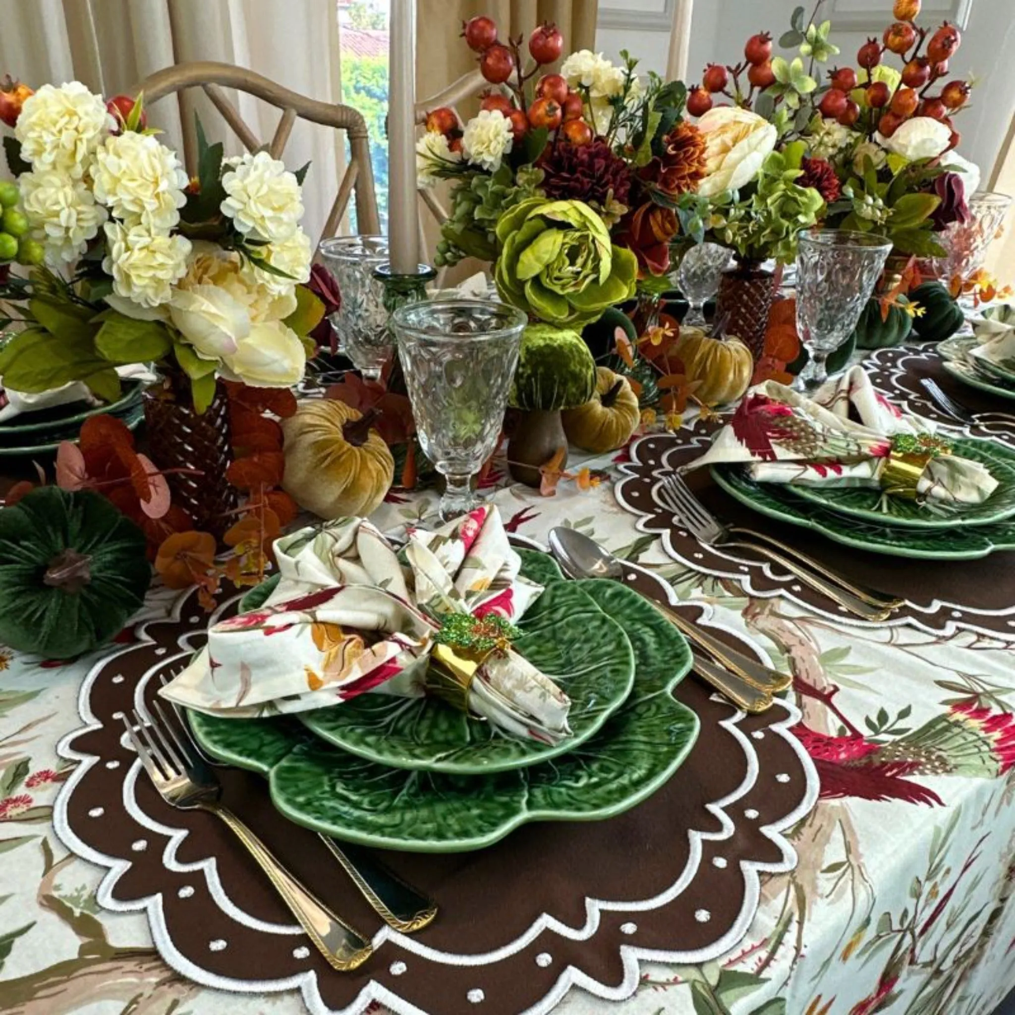 Ava Placemat in Dark Cocoa, Set of 4