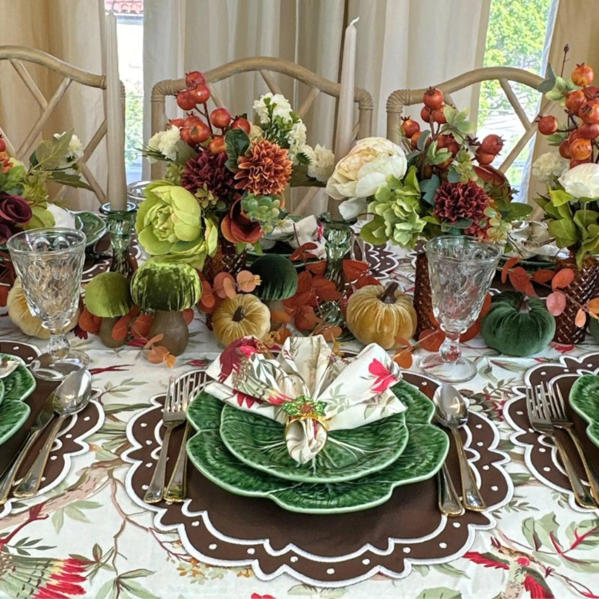 Ava Placemat in Dark Cocoa, Set of 4