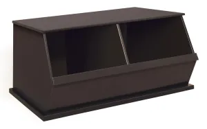 Badger Basket Two Bin Stackable Storage Cubby