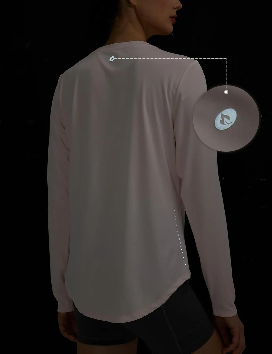 baleaf Long Sleeve Workout Tops for Women Sun Protection Shirts Running Athletic Lightweight UPF50  Quick Dry