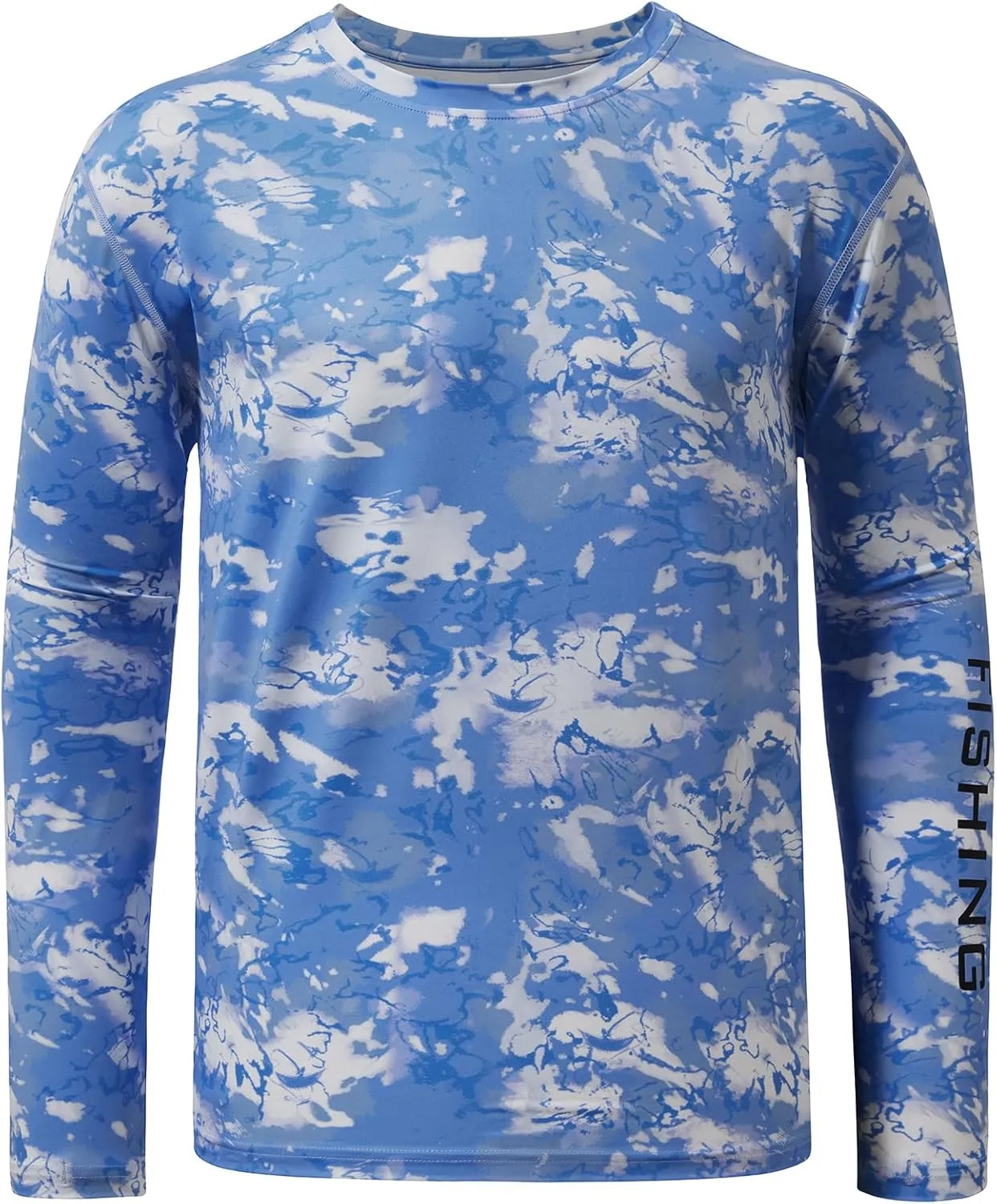 BASSDASH Mens UPF 50  Camo Long Sleeve Shirts Quick Dry Lightweight Performance Shirt for Outdoors Fishing Hiking