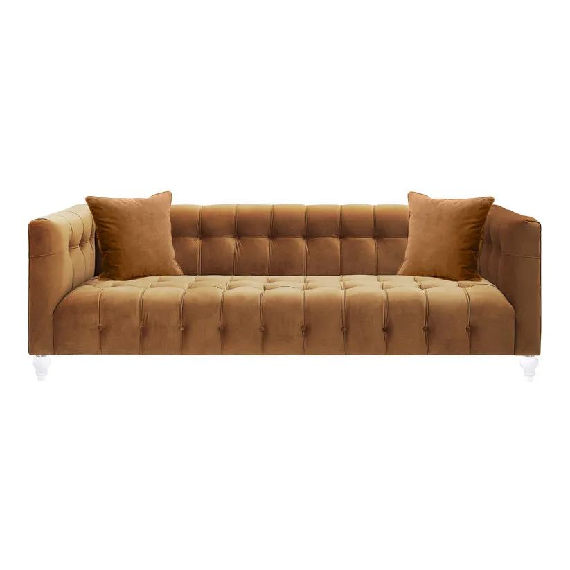 Bea Velvet Tufted Sofa by Couch.com