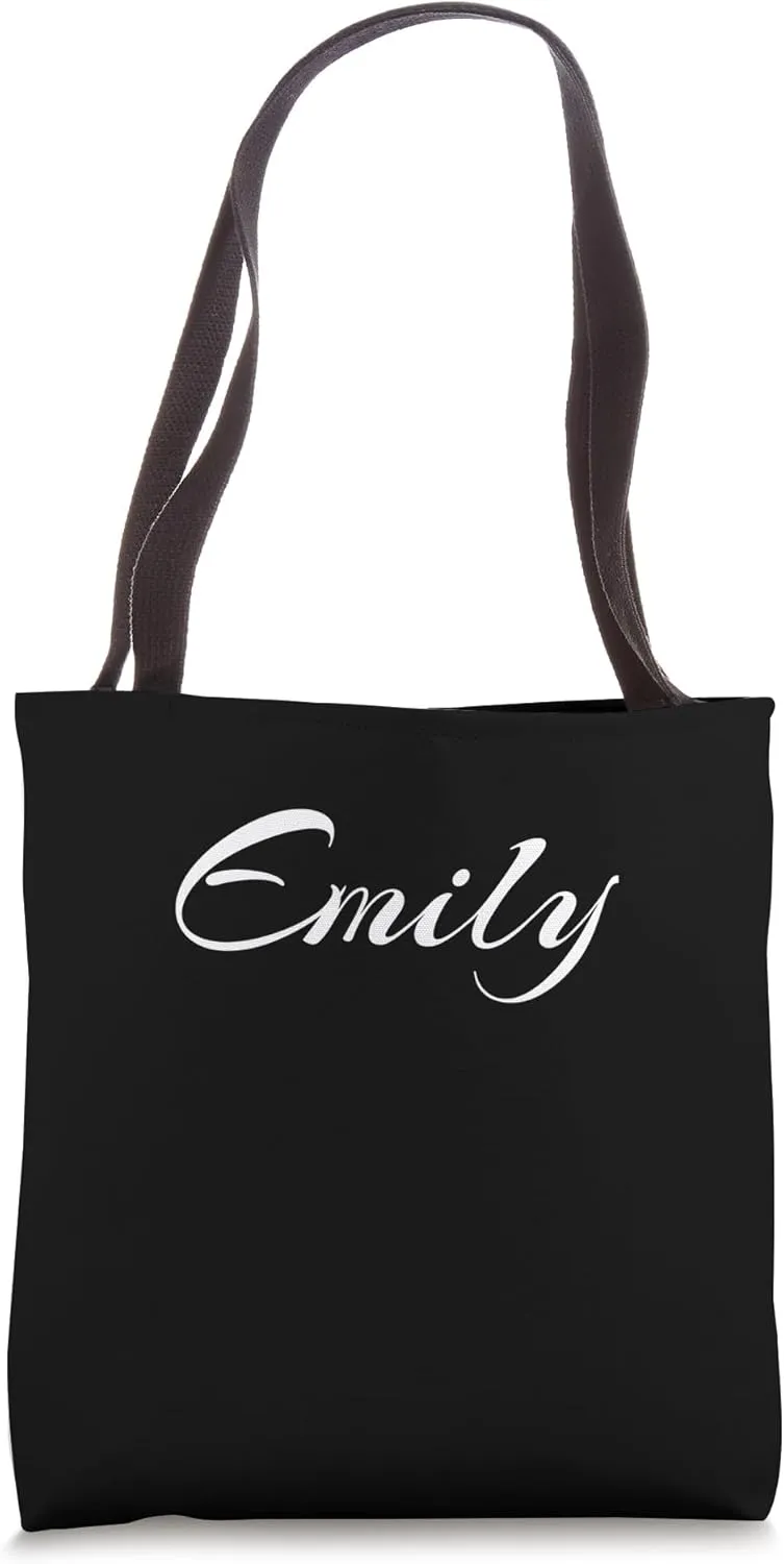 Beautiful Feminine Emily Handwritten Font Tote Bag