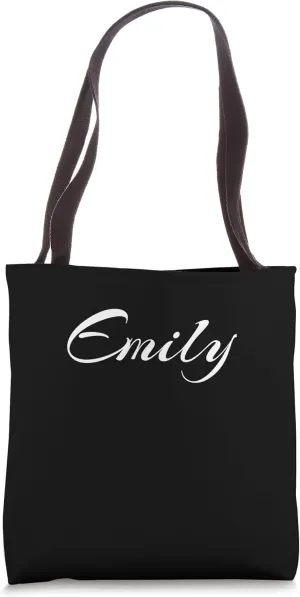 Beautiful Feminine Emily Handwritten Font Tote Bag