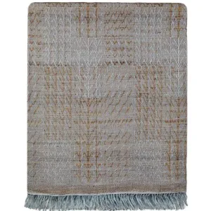 Bedcover<br />Tree Pale Blue<br />Linen & Tussar Silk