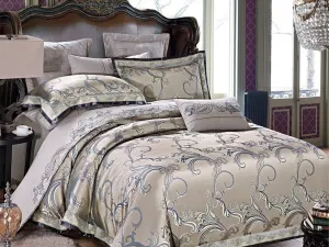 Beige Baroque Bedding Set