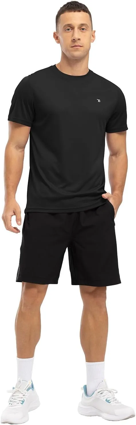 BGOWATU Men's UPF 50  Short Sleeve Swim Shirts Quick Dry Sun Protection Rash Guard Fishing Athletic T-Shirt