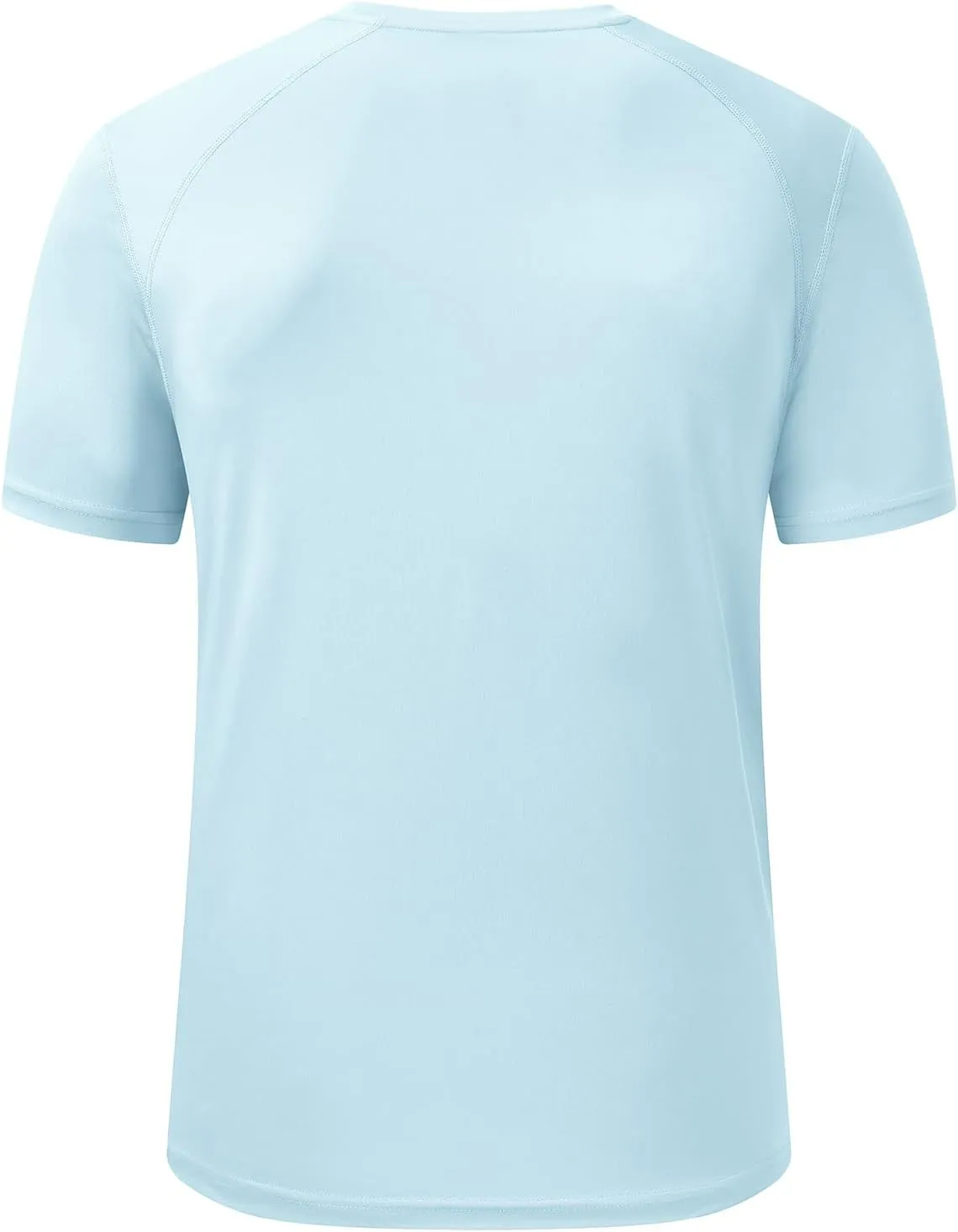 BGOWATU Men's UPF 50  Short Sleeve Swim Shirts Quick Dry Sun Protection Rash Guard Fishing Athletic T-Shirt