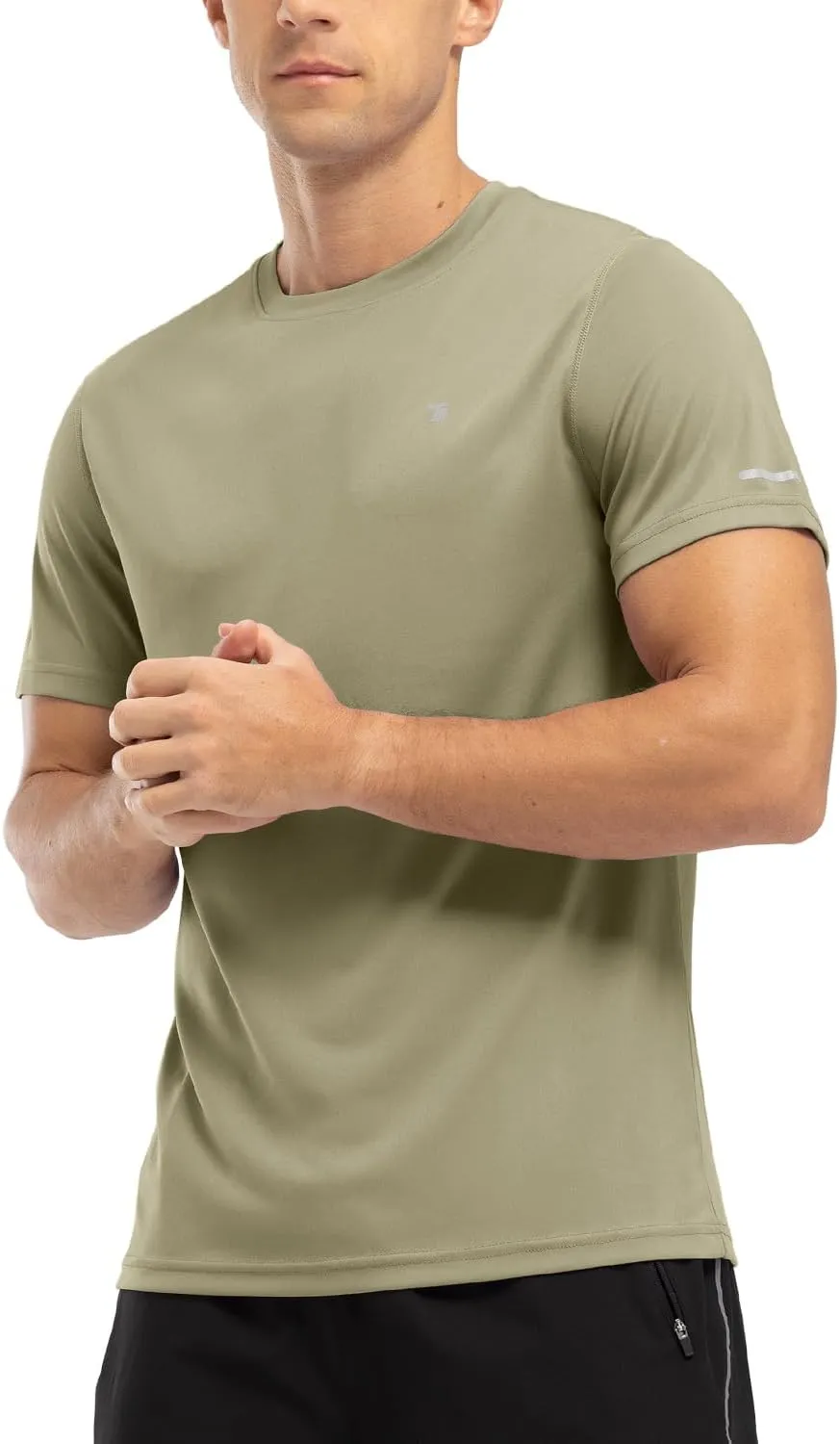 BGOWATU Men's UPF 50  Short Sleeve Swim Shirts Quick Dry Sun Protection Rash Guard Fishing Athletic T-Shirt