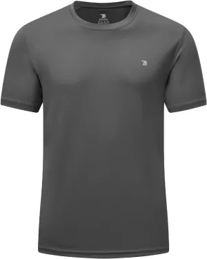 BGOWATU Men's UPF 50  Short Sleeve Swim Shirts Quick Dry Sun Protection Rash Guard Fishing Athletic T-Shirt