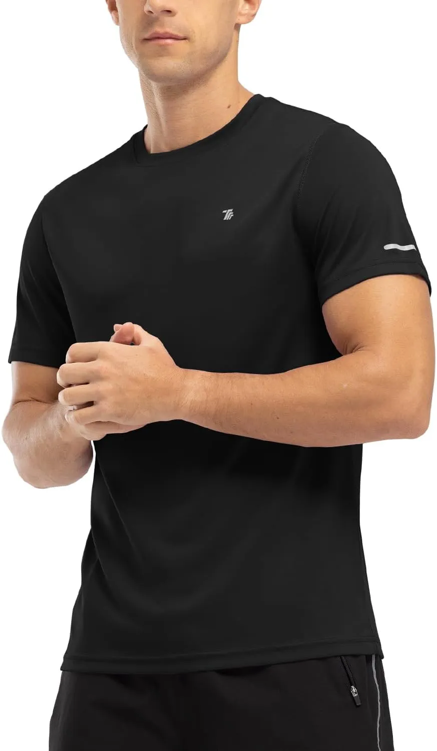 BGOWATU Men's UPF 50  Short Sleeve Swim Shirts Quick Dry Sun Protection Rash Guard Fishing Athletic T-Shirt