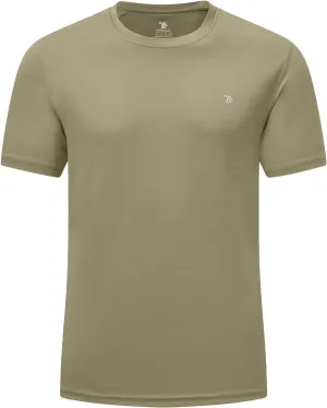 BGOWATU Men's UPF 50  Short Sleeve Swim Shirts Quick Dry Sun Protection Rash Guard Fishing Athletic T-Shirt