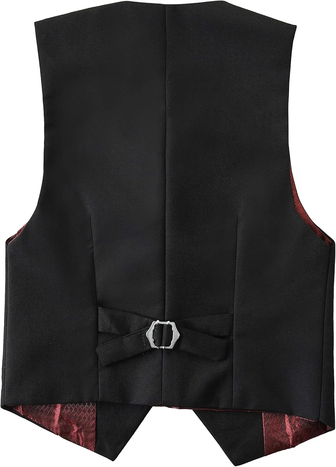 Boys Formal Suit Vest Set Slim Fit Wedding Prom Suit Vest V-Neck Tuxedo Vest Toddler Dressy Vests