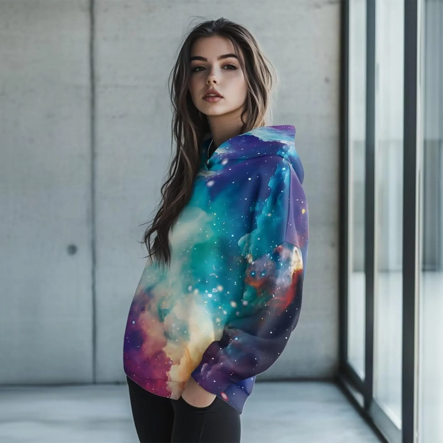 Casual Women Hoodies Oversized Sweatshirt Long Sleeve Hoodie Pullover Tops