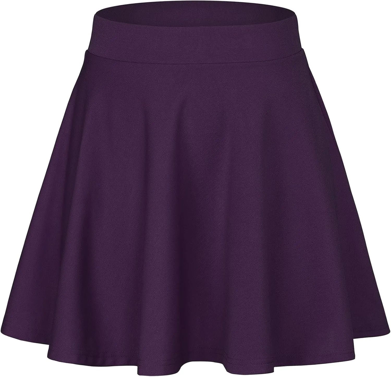 Century Star Women's Stretchy Flared Pleated Skater Skirt Tennis School Uniforms A Line Mini Short Skirt