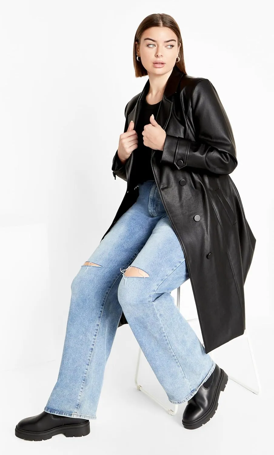 City Chic Women's Plus Size Coat - Phylis Trench