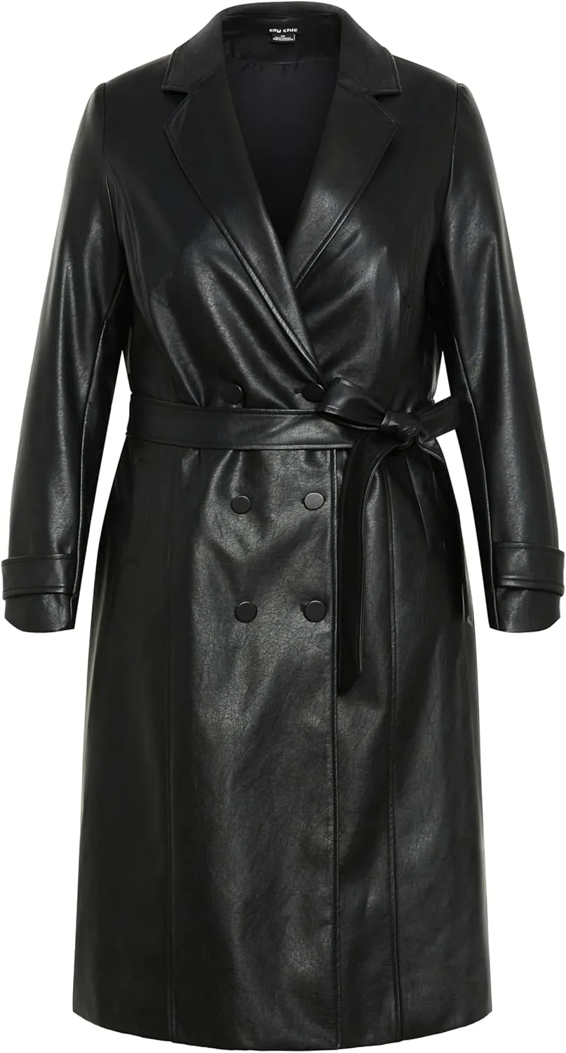City Chic Women's Plus Size Coat - Phylis Trench
