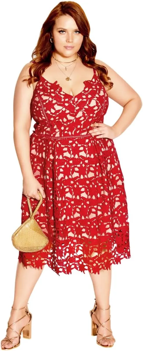 City Chic Women's Plus Size Dress - So Fancy