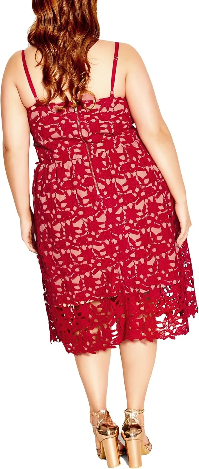 City Chic Women's Plus Size Dress - So Fancy