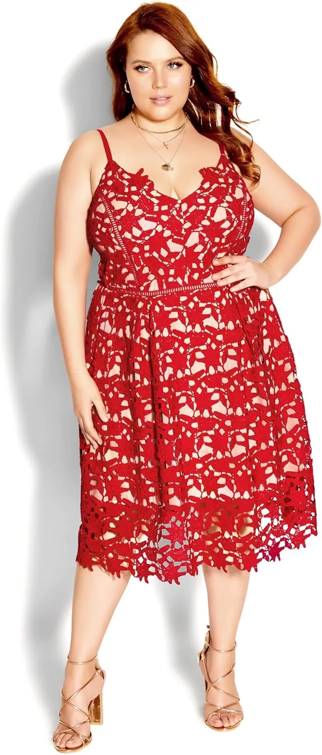 City Chic Women's Plus Size Dress - So Fancy