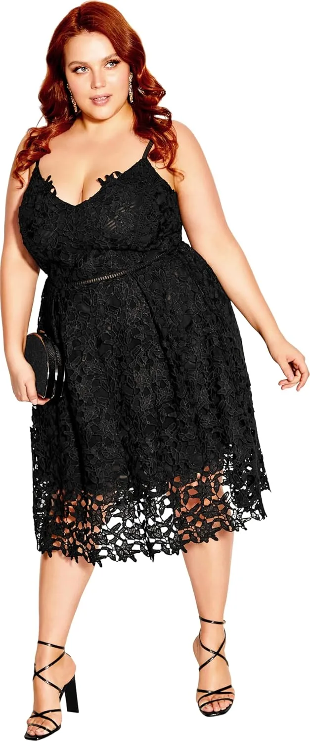 City Chic Women's Plus Size Dress - So Fancy