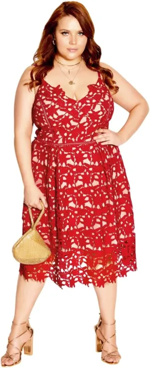 City Chic Women's Plus Size Dress - So Fancy
