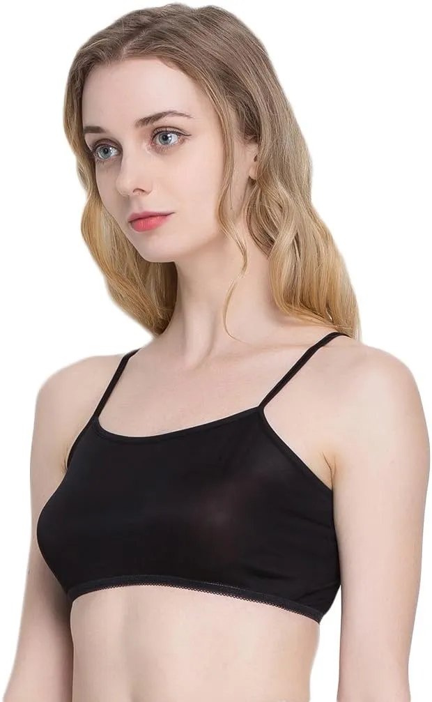 CLC Women's Mulberry Silk Half Camisole Non-Padded Tops