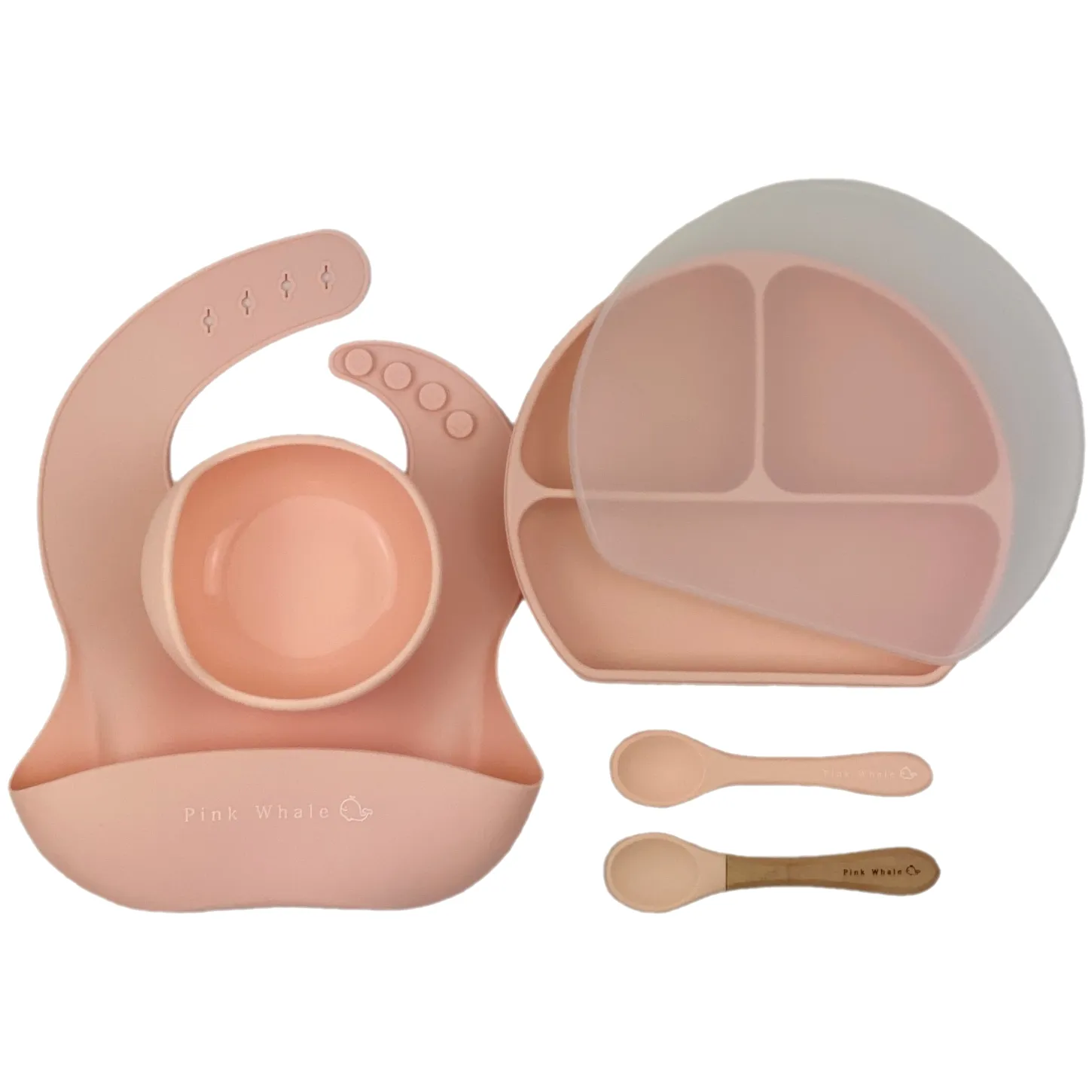 CLEARANCE SALE Silicone Dinnerware set (Baby Pink)