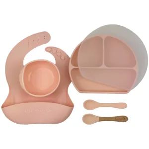 CLEARANCE SALE Silicone Dinnerware set (Baby Pink)