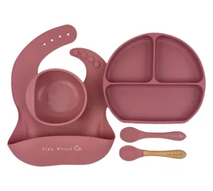 CLEARANCE SALE Silicone Dinnerware set (Dusty Rose)