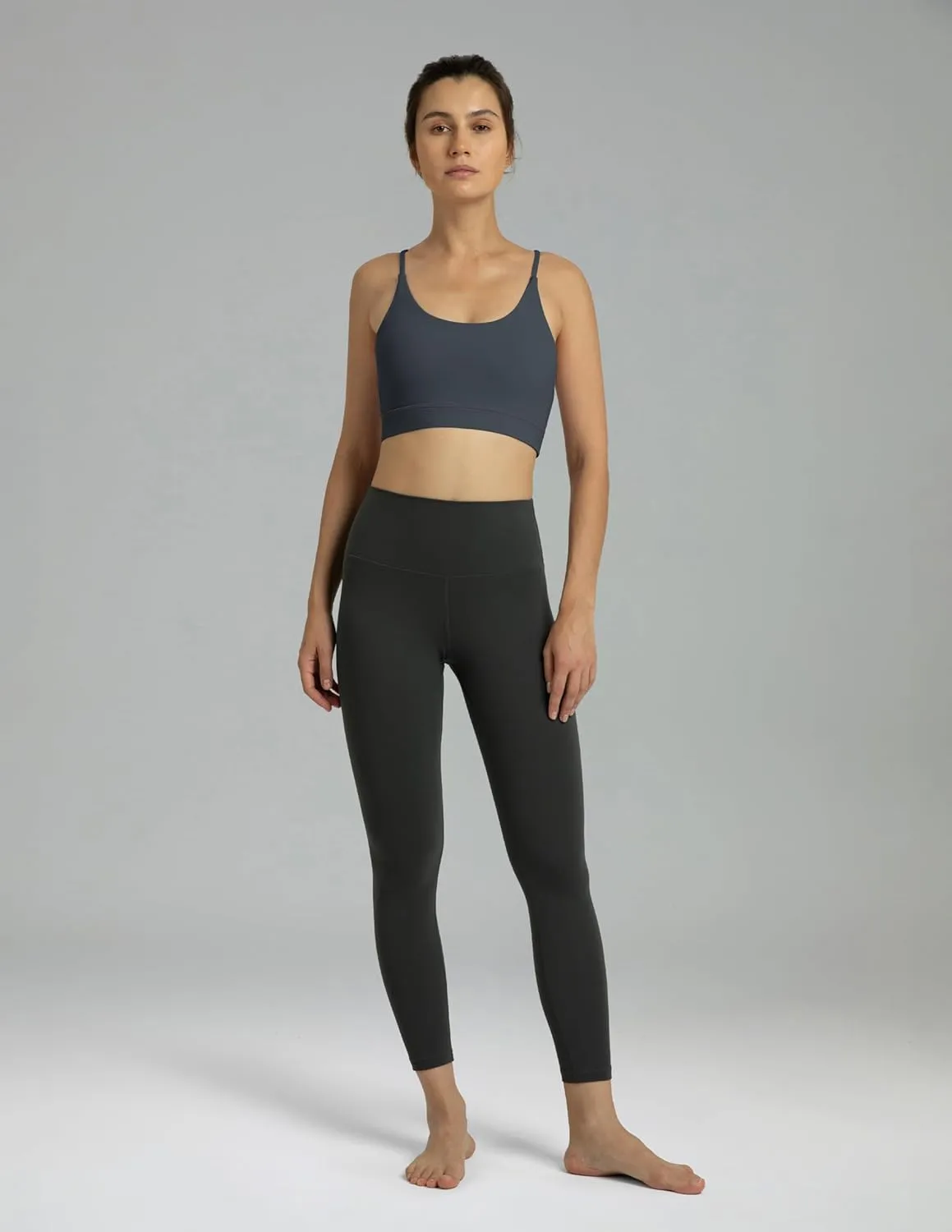 Colorfulkoala Women's Dreamlux Bowknot Strappy Sports Bras Light Impact Workout Yoga Tops