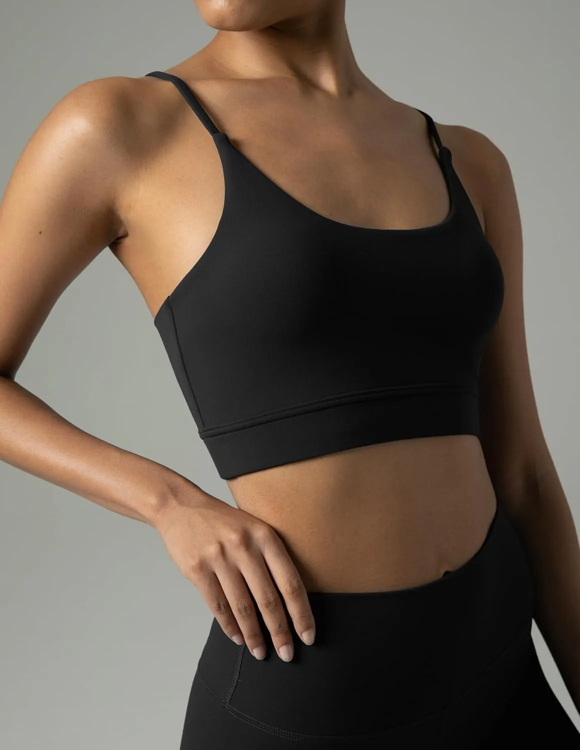 Colorfulkoala Women's Dreamlux Bowknot Strappy Sports Bras Light Impact Workout Yoga Tops