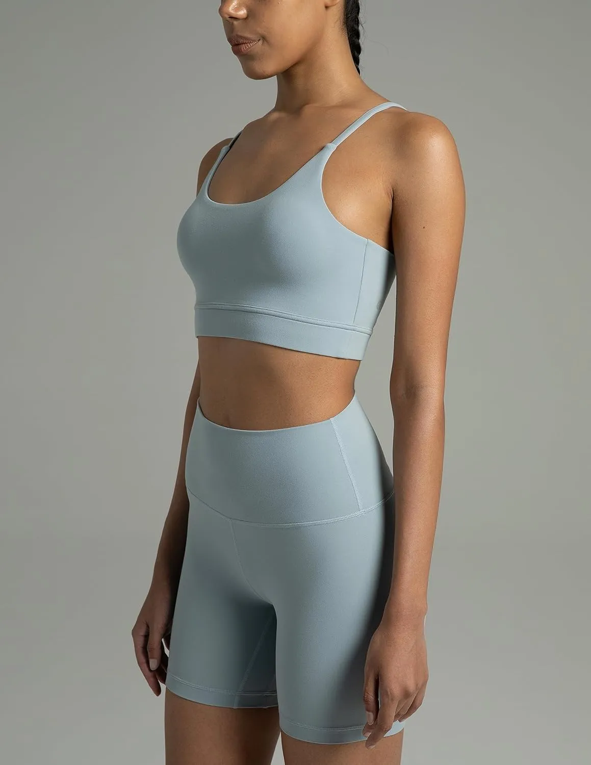 Colorfulkoala Women's Dreamlux Bowknot Strappy Sports Bras Light Impact Workout Yoga Tops
