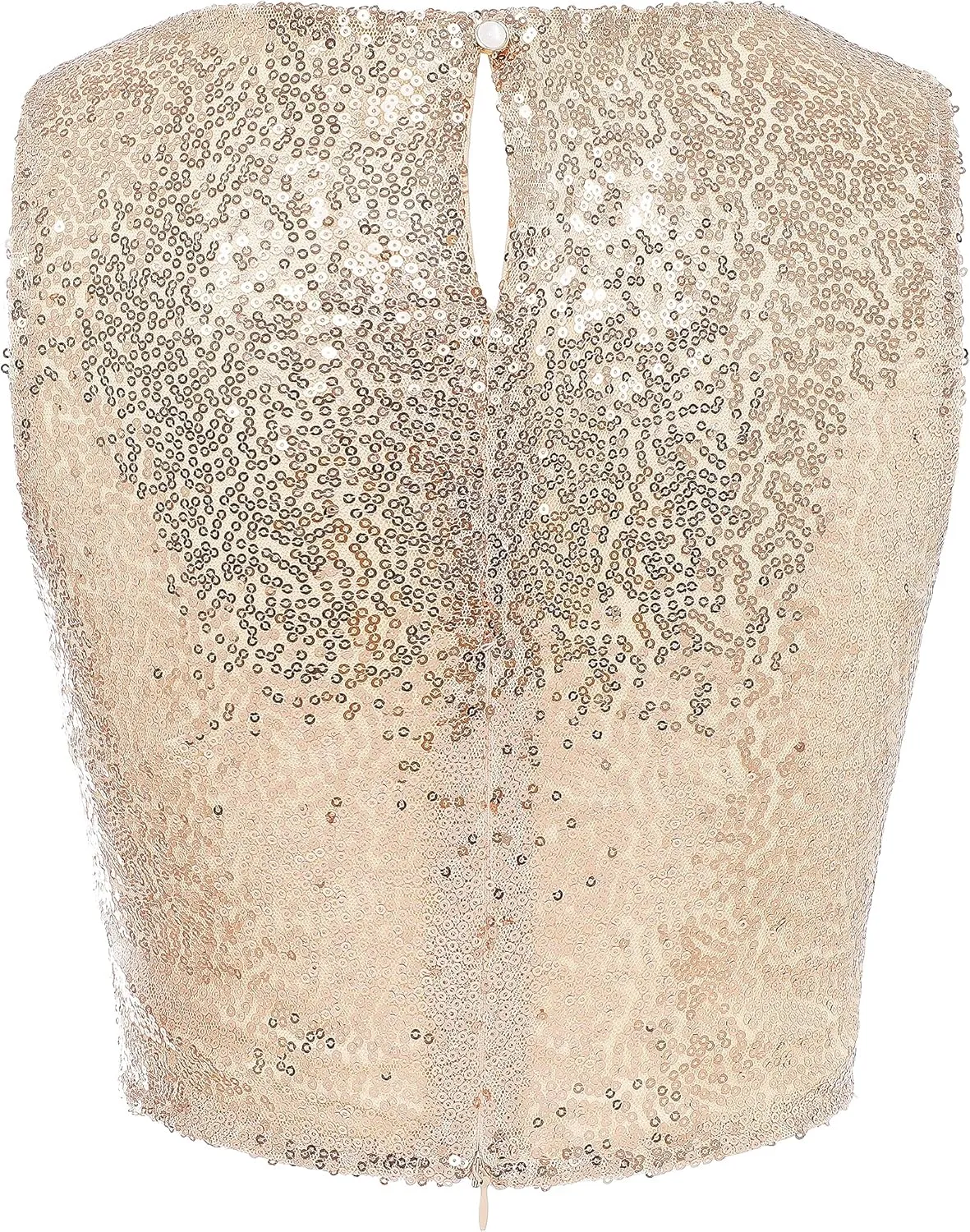Coucoland Cropped Tank Top for Women - Womens Summer Sparkle Sequin Glitter Slimming Tops Camisole Trendy