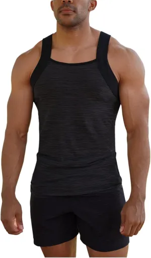 Different Touch Men's Dry Fit Square Cut Tank Tops