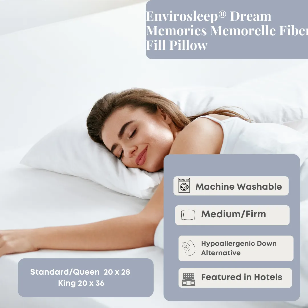 Envirosleep Dream Memories Memorelle Fiber Fill Pillow