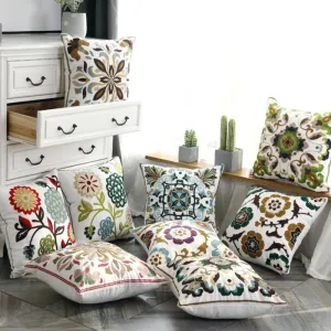 Ethnic Home Decoration Embroidered Cushion Cover