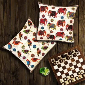 Fabrication Canvas Cushion Covers - 16 in x 16 in - Set of 2